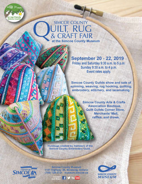 Simcoe County Quilt Rug and Craft Fair 2019